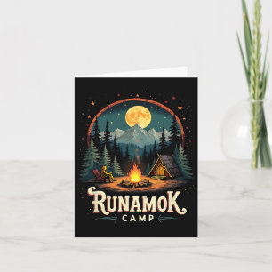 Kamp Runamok Funny Camping Cabin Outdoor Adventure Kaart