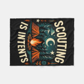 Kamp Scoutisme Is Intenties Scout Camper Fleece Deken (Voorkant (Horizontaal))
