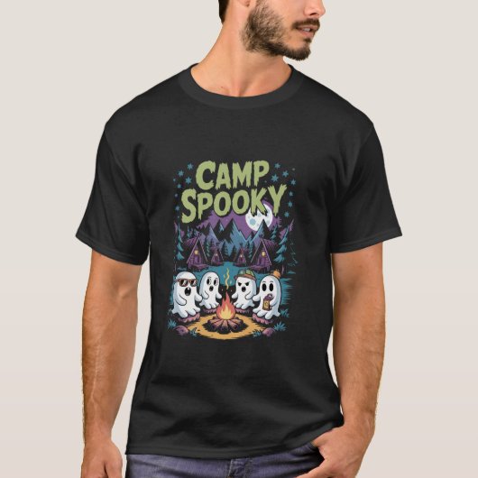Kamp Spooky Summerween Halloween T-shirt (Voorkant)