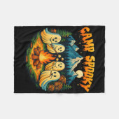 Kamp Spooky Summerween Zomer Halloween Schattigee Fleece Deken (Voorkant (Horizontaal))