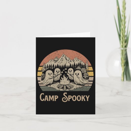 Kamp Spooky Summerween Zomer Halloween Schattigee  Kaart (Voorkant)