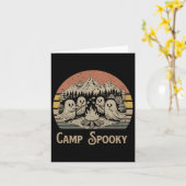 Kamp Spooky Summerween Zomer Halloween Schattigee  Kaart (Gele Bloem)