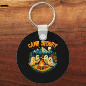 Kamp Spooky Summerween Zomer Halloween Schattigee Sleutelhanger (Voorkant)