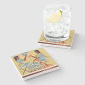 kamp stool fresco priestessen die replica anci spr stenen onderzetter (Zijkant)