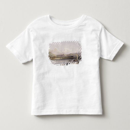 Kamp van de Gros Ventres van de Prairies op de Ops Kinder Shirts (Voorkant)