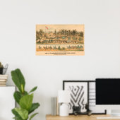 Kamp van de Massachusetts Second Company 1861 Poster (Thuiskantoor)