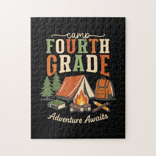 Kamp Vierde Klas Avontuur Wacht op 4e Leerjaar Legpuzzel (Verticaal)