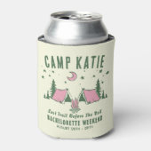 Kamp vrijgezellenfeest blikjeskoeler (Blikje Voorkant)