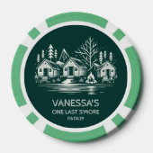 Kamp vrijgezellenfeest poker chips (Achterkant)