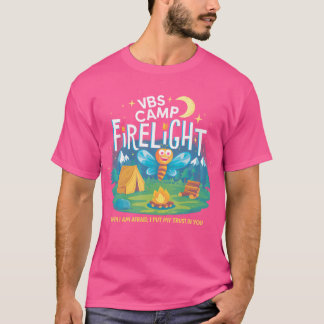 Kamp Vuurlicht VBS Kamp Vakantie Bijbel Schoolbran T-shirt