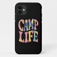 Kamp Zomer Meisjes Kampeerleven Tie-Die Retro 