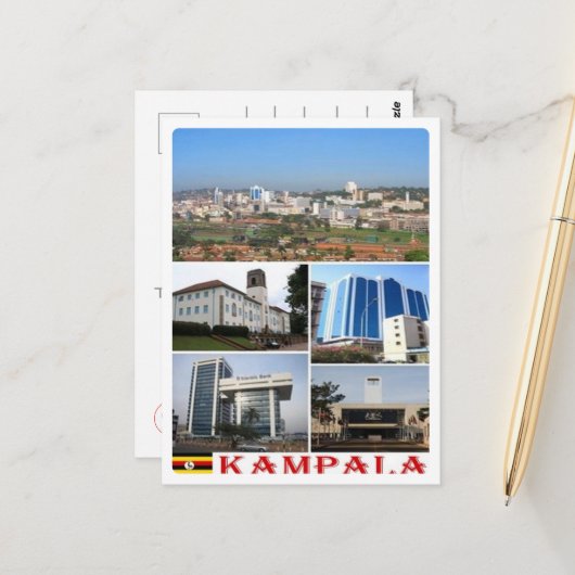 Kampala - Mosaic - Uganda - Briefkaart (Voorkant / Achterkant in situ)