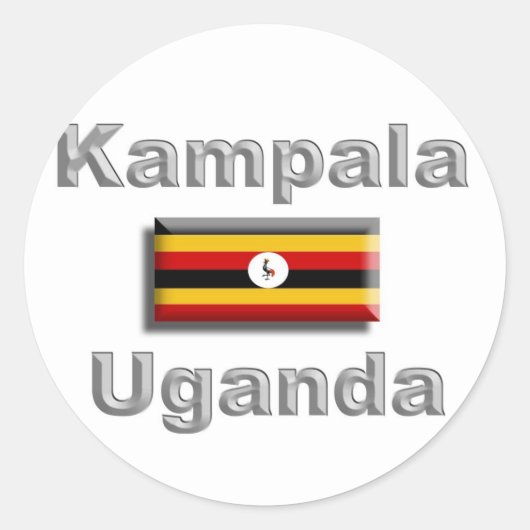 Kampala Ronde Sticker (Voorkant)