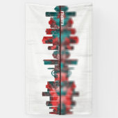 Kampala Skyline Spandoek (Verticaal)