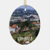 Kampala Uganda Vacation Kerstman Keramisch Ornament (Rechts)