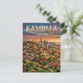 Kampala Zeven Heuvelen Oeganda Briefkaart (Staand voorkant)