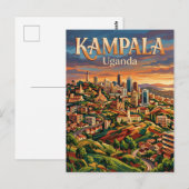 Kampala Zeven Heuvelen Oeganda Briefkaart (Voorkant / Achterkant)