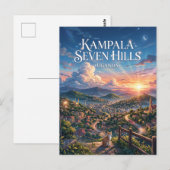 Kampala Zeven Heuvels Oeganda Briefkaart (Voorkant / Achterkant)