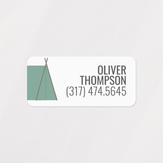 Kampavontuur Kinderen Labels (Design 2)