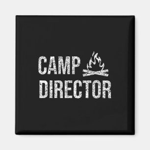Kampdirecteur T-shirt - Camping Camper Ontwerp Cad Magneet