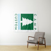 Kampeer aangepast vrijgezellenweekend voor vrouwen wandkleed (In Situ (horizontaal))