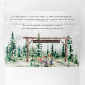 Kampeer Avonturen Altijd Kiezen | Grand Opening Drieluik Uitnodiging (Binnenzijde eerst)