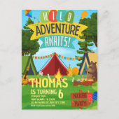 Kampeer Avontuur Alle Kampeerders Verjaardag Briefkaart (Voorkant)