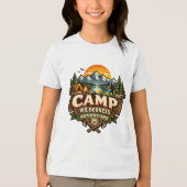 Kampeer Avontuur in de Wildernis Tri-Blend Shirt (Voorkant)
