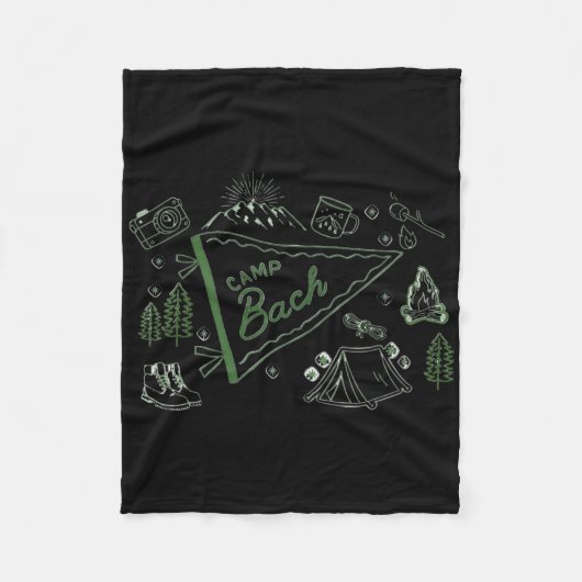 Kampeer Avontuur Kamperen Verloofd Meisjesfeest De Fleece Deken (Voorkant)
