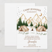 Kampeer Avontuur Weekend voor de Bruid Kaart (Voorkant / Achterkant)