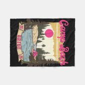Kampeer Bach Bruid Bruidsmeisje Retro Camping Vrij Fleece Deken (Voorkant (Horizontaal))