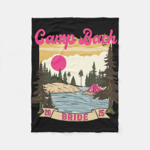 Kampeer Bach Bruid Bruidsmeisje Retro Camping Vrij Fleece Deken