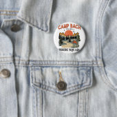 Kampeer Bach Bruids Team Wandeltocht Camping Meide Ronde Button 5,7 Cm (In situ)
