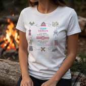 Kampeer Bach Wilderness Bachelorette Feestje T-shirt