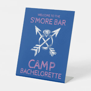 Kampeer Bachelorette 8X10 Reclamebord Met Voetstuk