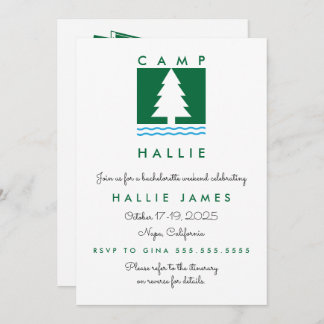 Kampeer Bachelorette Bach Weekendprogramma & Kaart