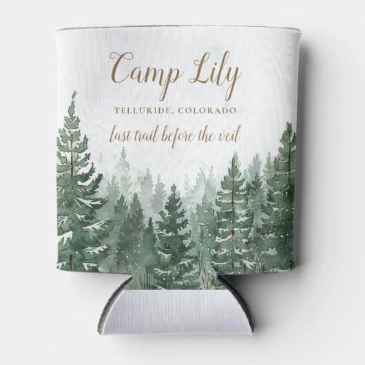 Kampeer Bachelorette Bos Weekend Feest Blikjeskoeler (Voorkant)