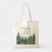 Kampeer Bachelorette Bos Weekend Feest Tote Bag (Achterkant)