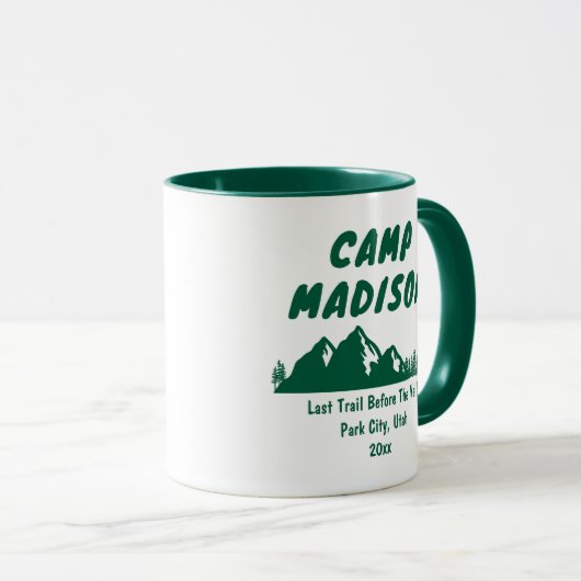 Kampeer Bachelorette Feest Berg Bach Cadeau voor h Mok (Voorkant rechts)