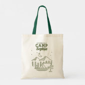 Kampeer Bachelorette-feest Glamping Tote Tas (Achterkant)