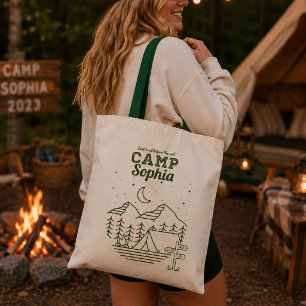Kampeer Bachelorette Feest Glamping Tote Tas