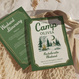 Kampeer Bachelorette Groene Glamping Reisplan Kaart