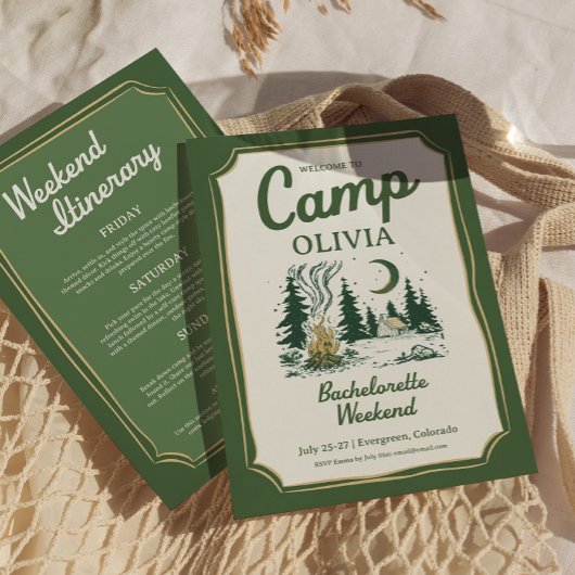 Kampeer Bachelorette Groene Glamping Reisplan Kaart