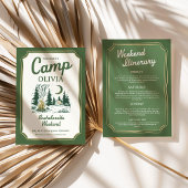 Kampeer Bachelorette Groene Glamping Reisplan Kaart