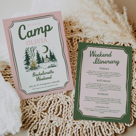Kampeer Bachelorette Groene Glamping Reisplan Kaart