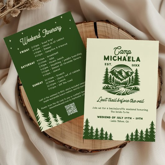 Kampeer Bachelorette Laatste Weekend Reisprogramma Kaart