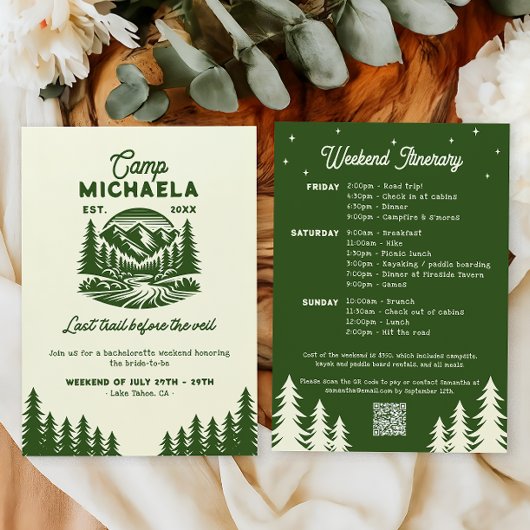 Kampeer Bachelorette Laatste Weekend Traject Itine Kaart