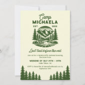 Kampeer Bachelorette Laatste Weekenduitstapje Kaart (Voorkant)