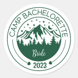 Kampeer Bachelorette Party Stickers