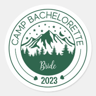 Kampeer Bachelorette Party Stickers